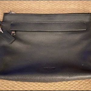 Coach Pebble Leather Carryall Pouch